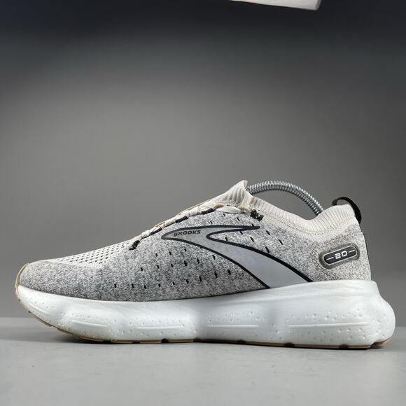 Women’s 11.5 Mens 10 Brooks Glycerin Stealthfit 20 Gray Running Walking Sneakers - Picture 5 of 9